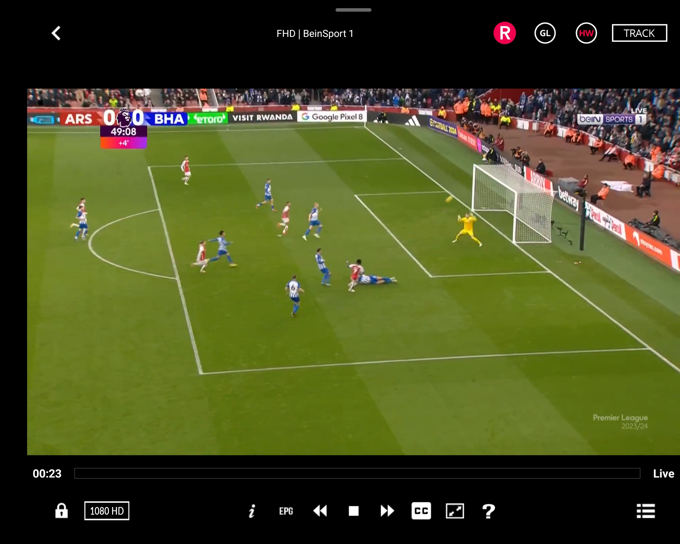 Arsenal vs Brighton & Hove Albion live stream